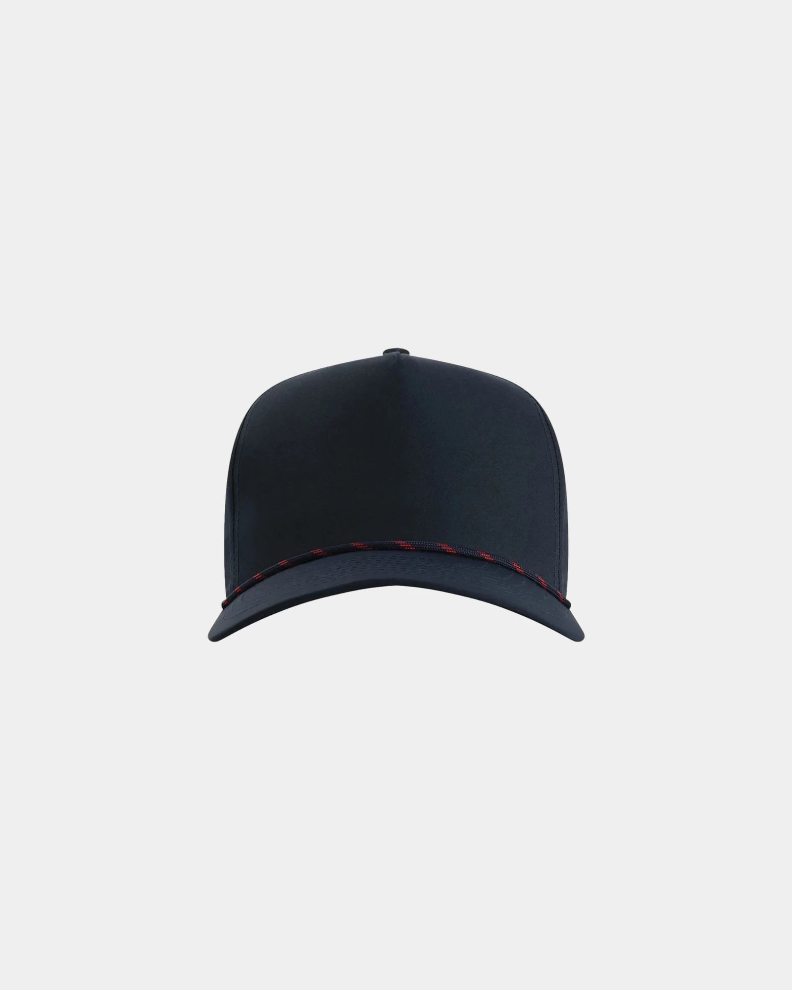 Custom recycled polyester five-panel cap Wrightson - Navy/ Navy-Red