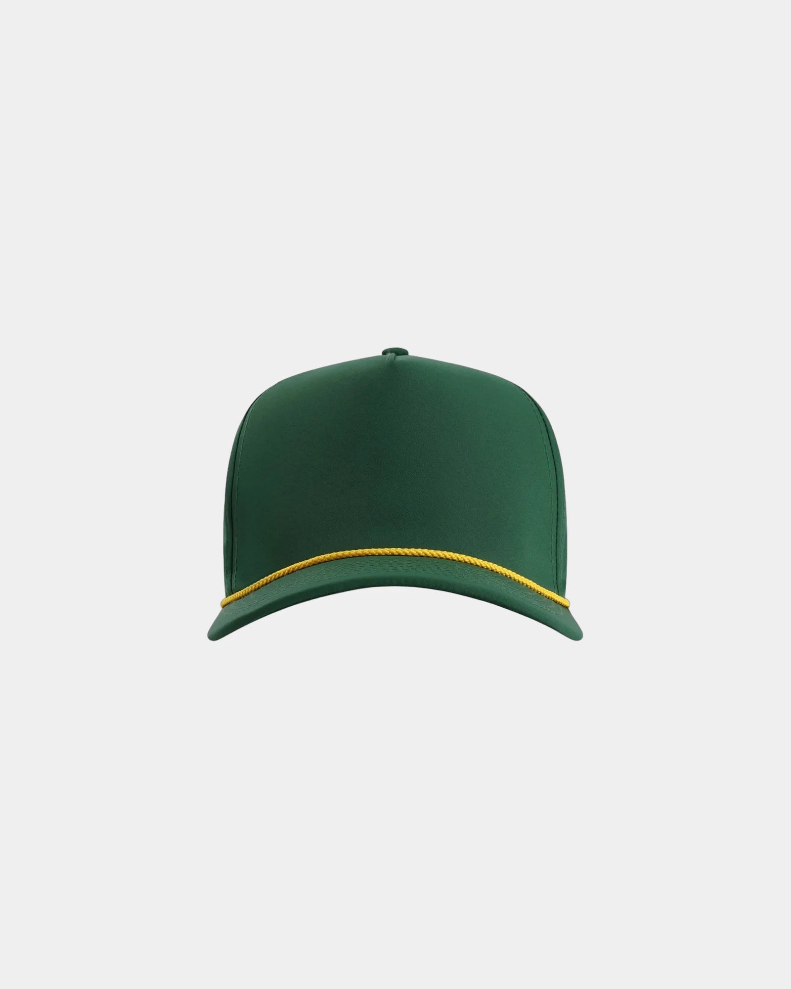 Custom recycled polyester five-panel cap Wrightson - Forest Green/ Gold