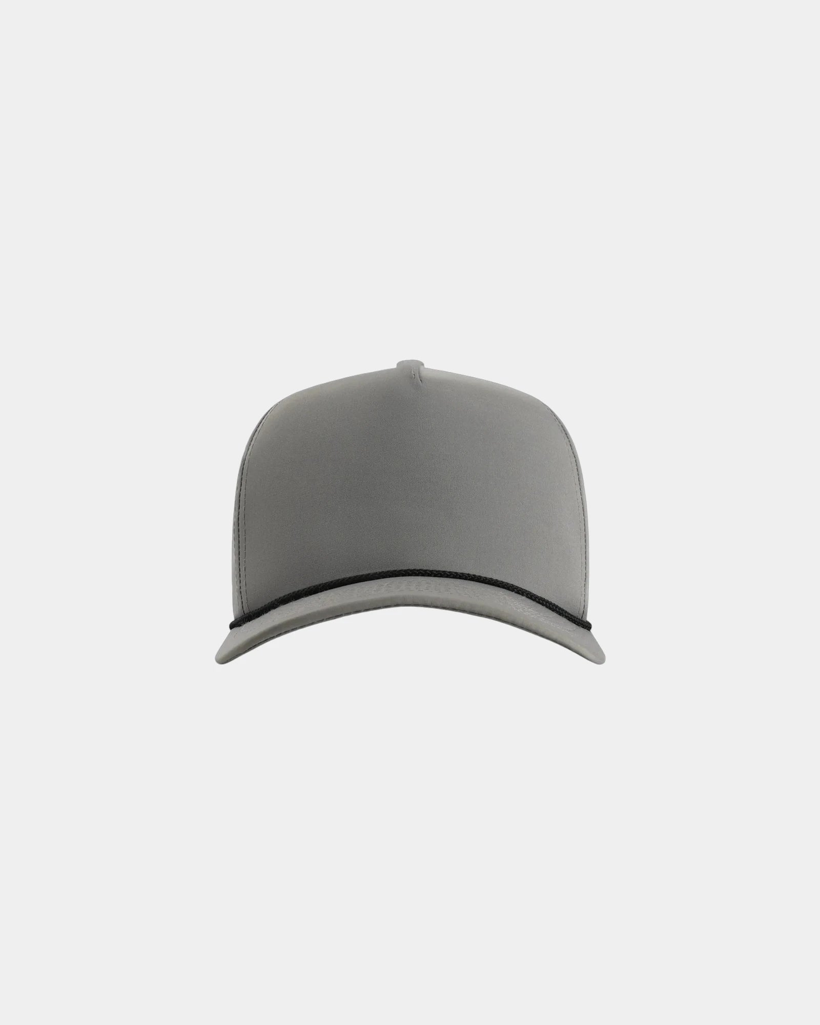 Custom recycled polyester five-panel cap Wrightson - Grey/ Black