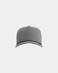 Custom recycled polyester five-panel cap Wrightson - Grey/ Black