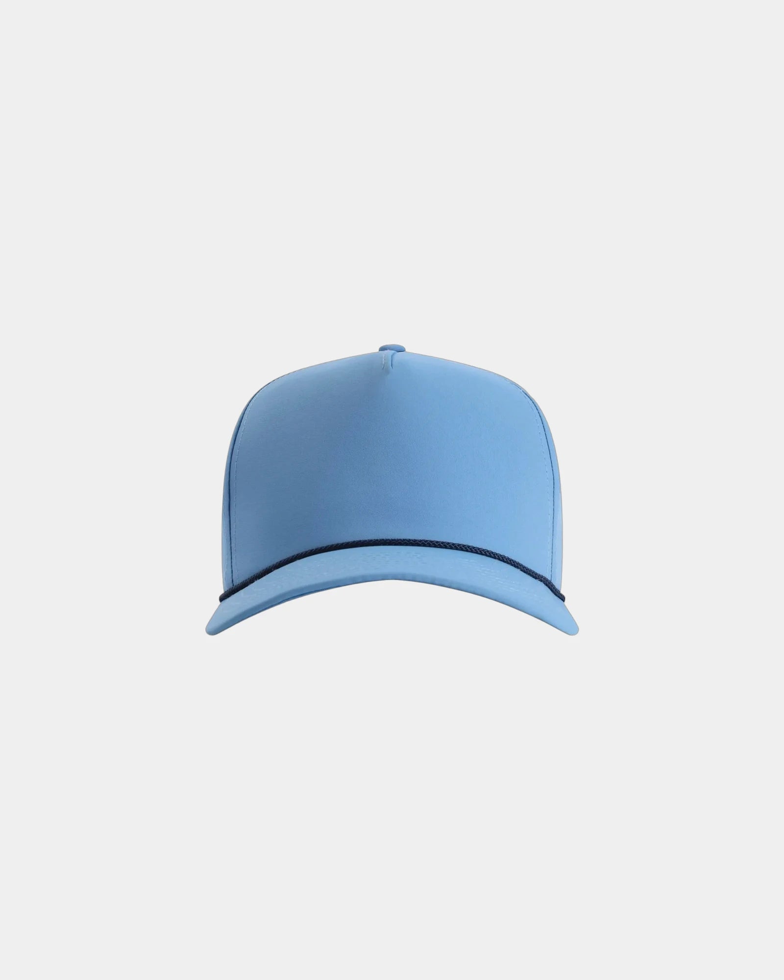 Custom recycled polyester five-panel cap Wrightson - Powder Blue/ Navy