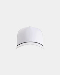 Custom recycled polyester five-panel cap Wrightson - White/ Black
