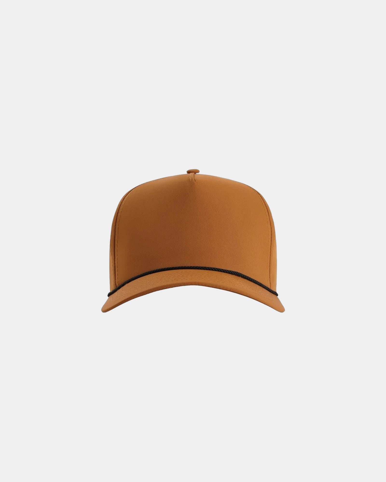 Custom recycled polyester five-panel cap Wrightson - Buckthorn Brown/ Black