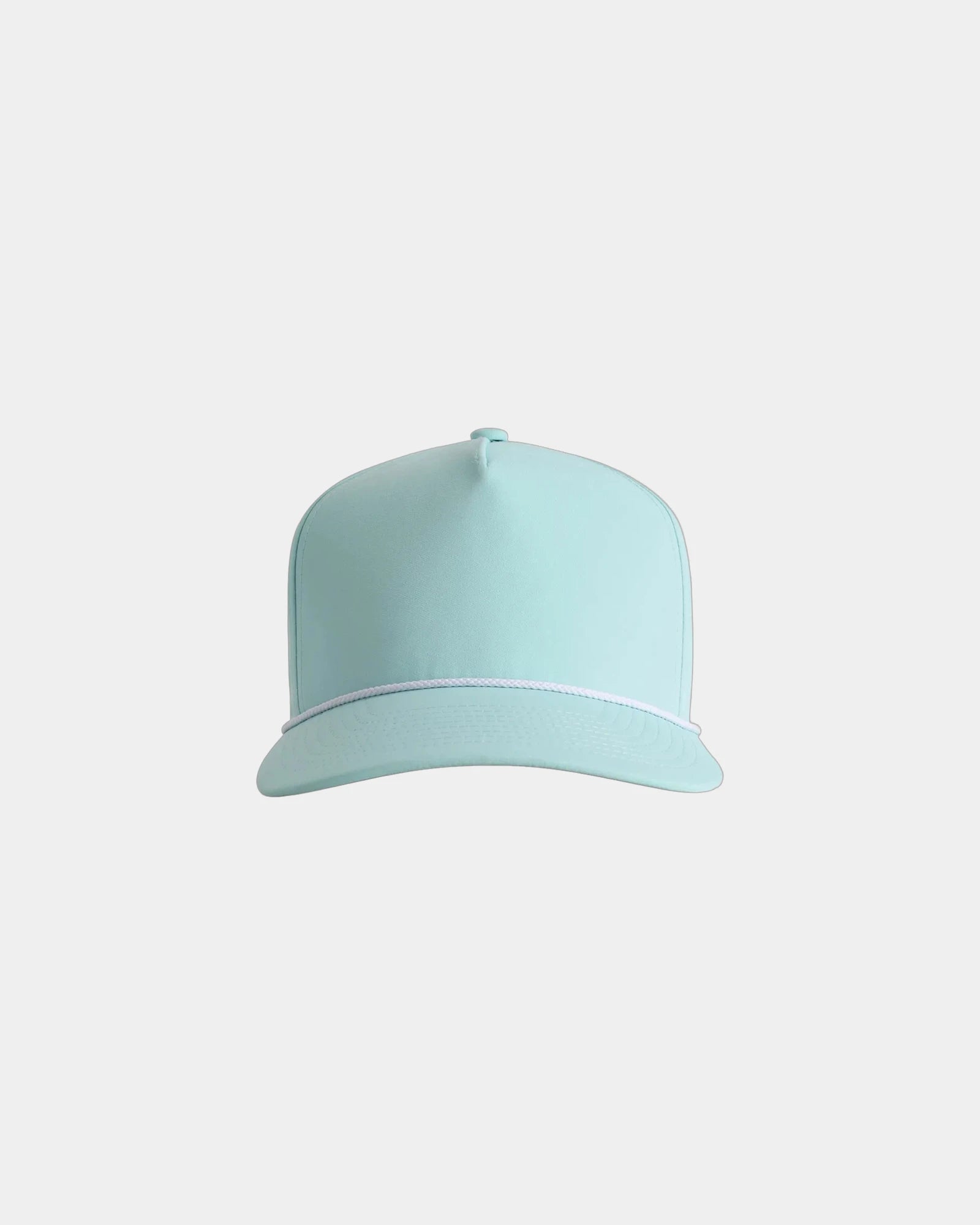 Custom recycled polyester five-panel cap Wrightson - Robins Egg/ White