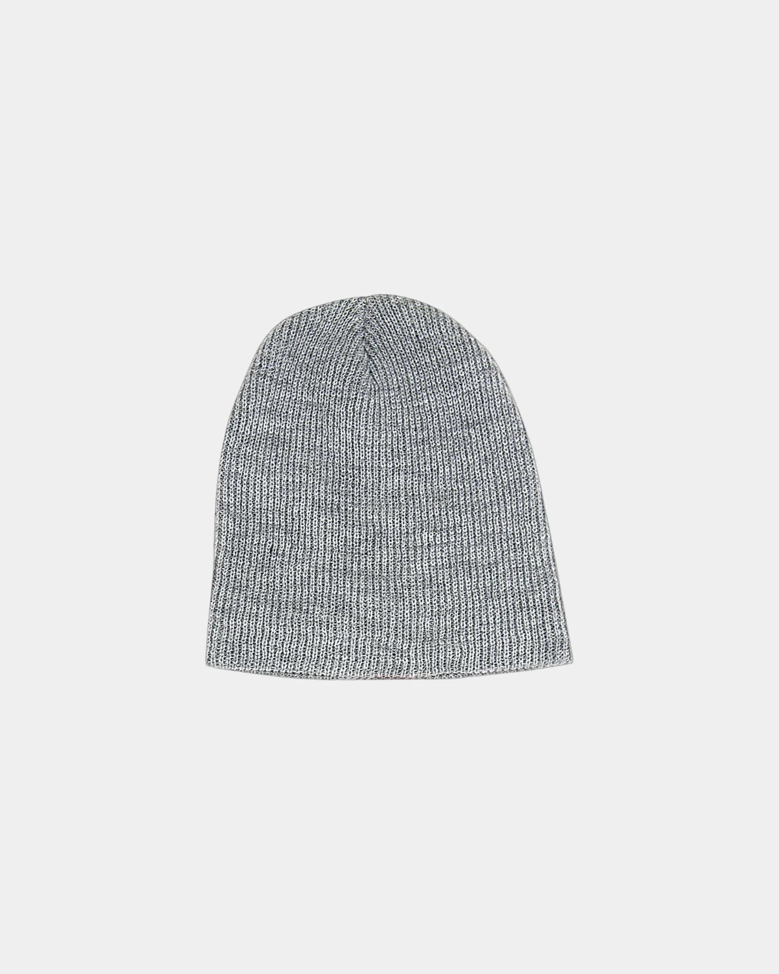 Custom acrylic slouch beanie for events - Heather Gray