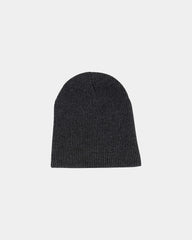 Custom acrylic slouch beanie for events - Heather Charcoal