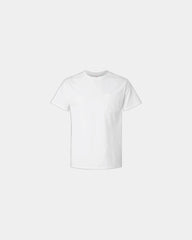 Custom cotton pocket t-shirt with chest pocket detail - White