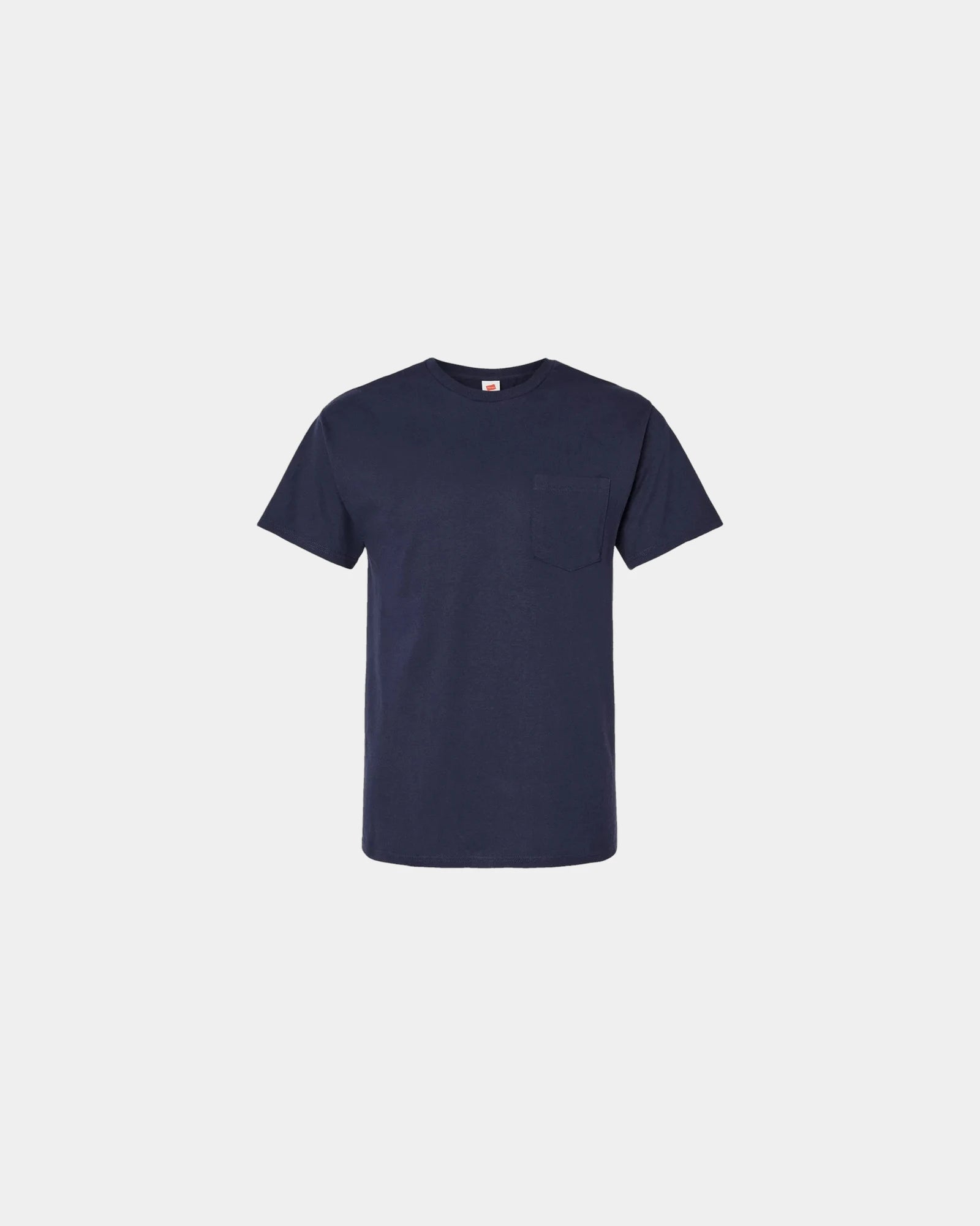 Custom cotton pocket t-shirt with chest pocket detail - Athletic Navy