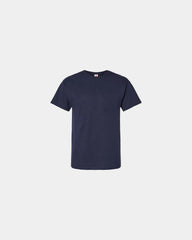 Custom cotton pocket t-shirt with chest pocket detail - Athletic Navy