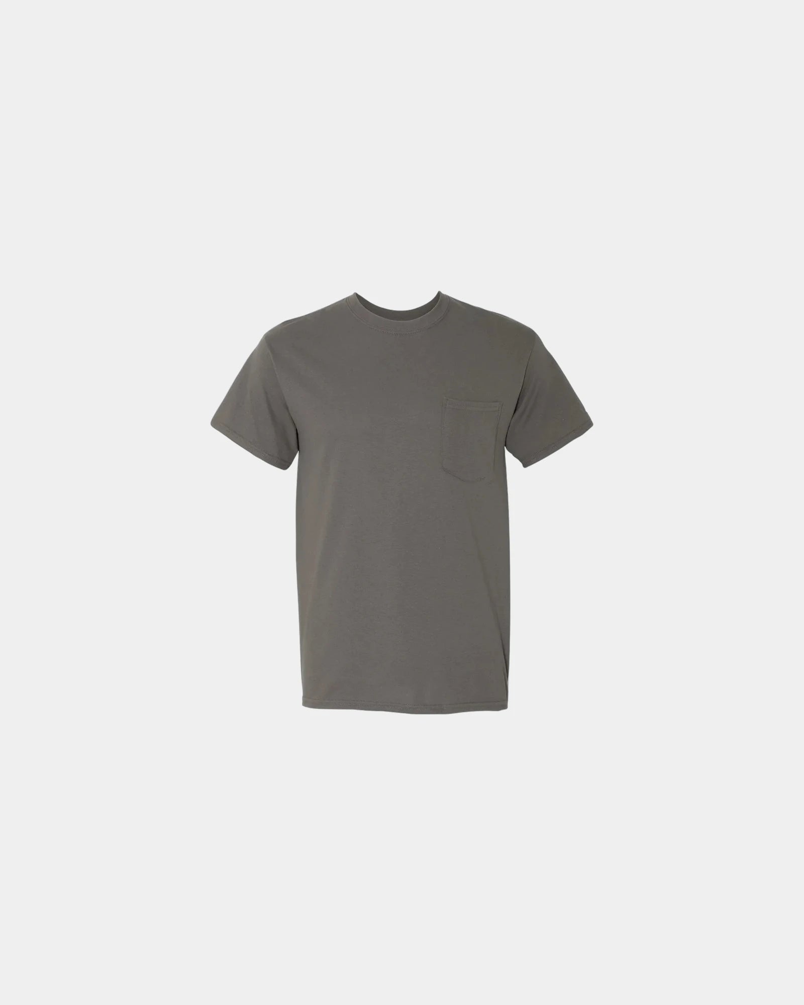 Custom heavyweight cotton pocket T-shirt for teams - Charcoal