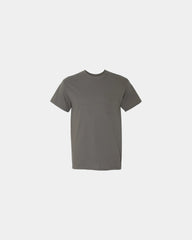 Custom heavyweight cotton pocket T-shirt for teams - Charcoal