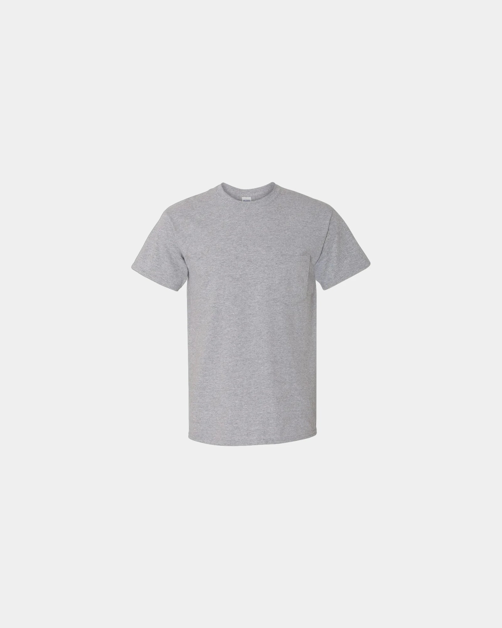 Custom heavyweight cotton pocket T-shirt for teams - Sport Grey