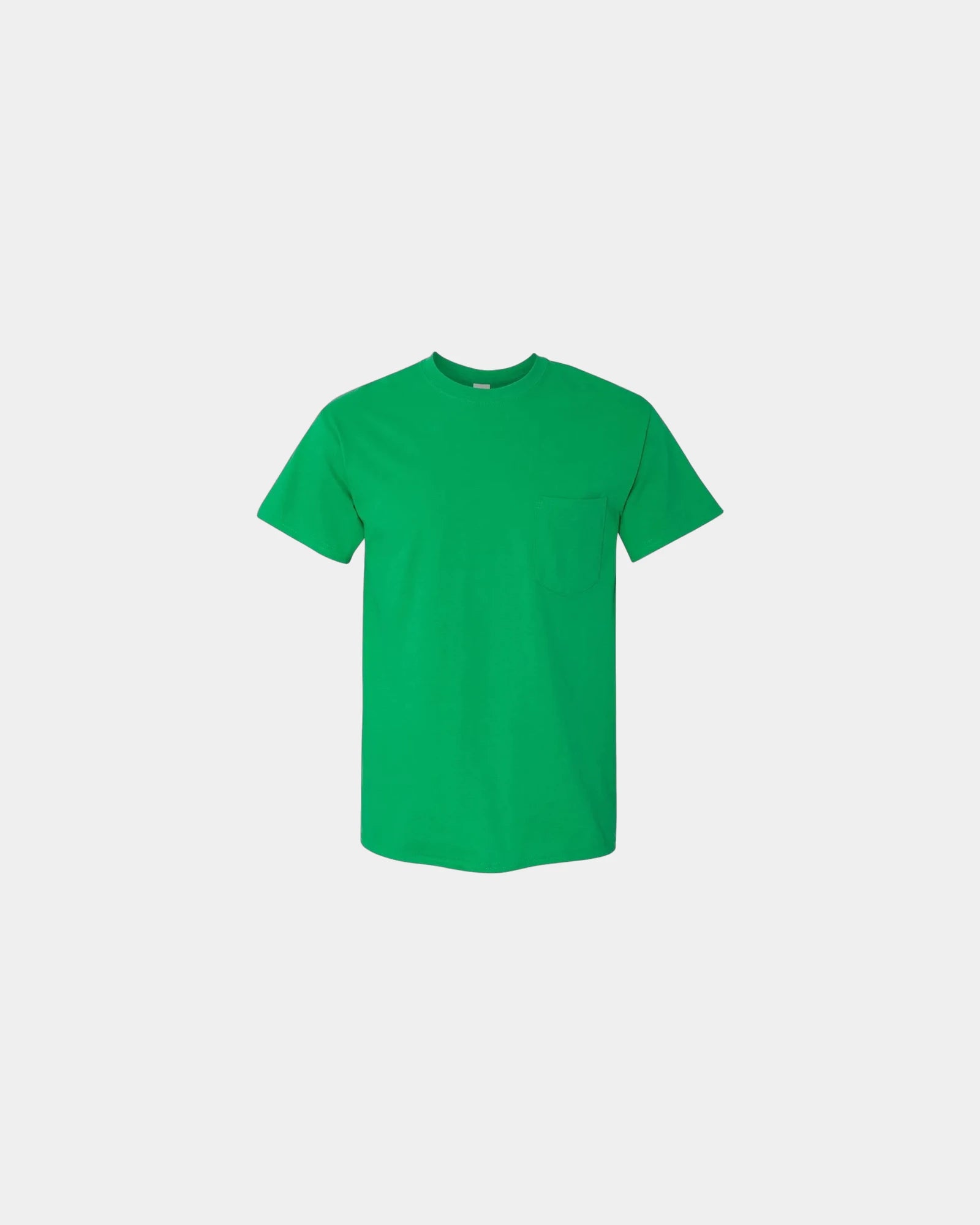 Custom heavyweight cotton pocket T-shirt for teams - Irish Green