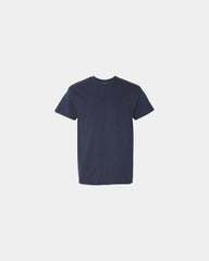 Custom heavyweight cotton pocket T-shirt for teams - Navy