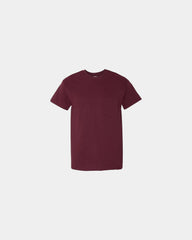 Custom heavyweight cotton pocket T-shirt for teams - Maroon