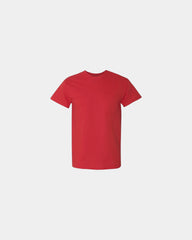 Custom heavyweight cotton pocket T-shirt for teams - Red