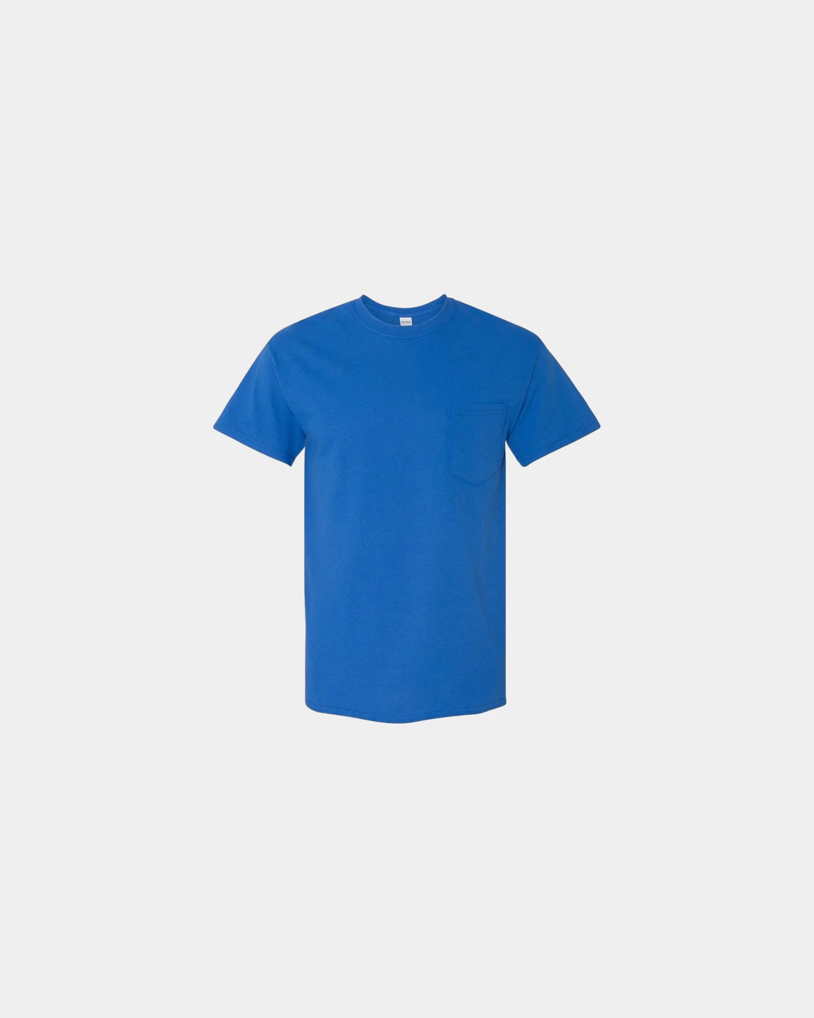 Custom heavyweight cotton pocket T-shirt for teams - Royal
