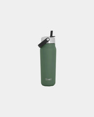 Custom recycled stainless steel 24-oz insulated bottle - Green Jasper