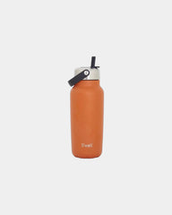Custom recycled stainless steel 32-oz water bottle - Carnelian