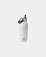 Custom recycled stainless steel 32-oz water bottle - Moonstone