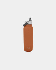 Custom recycled stainless steel 40-oz insulated bottle - Carnelian