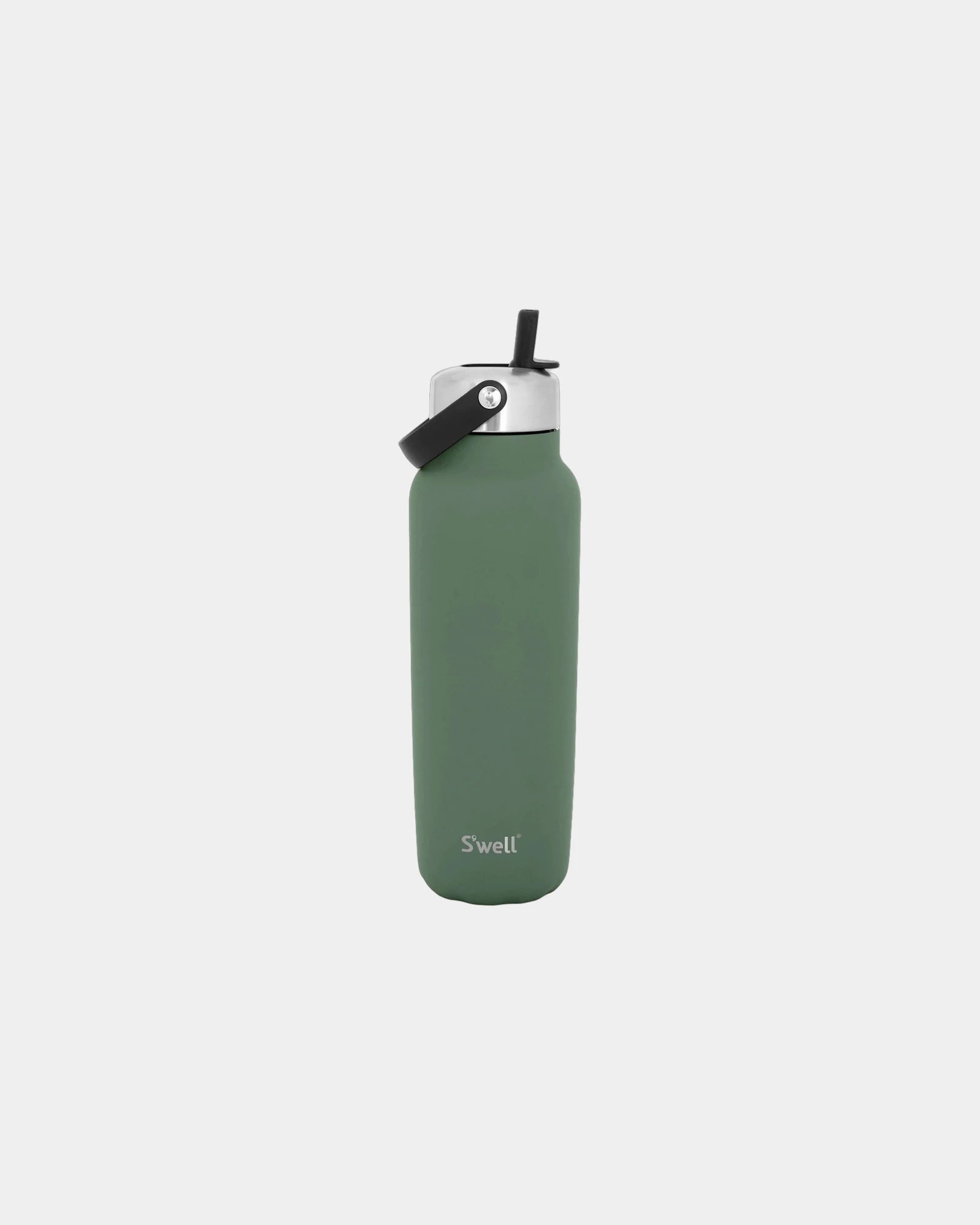 Custom recycled stainless steel 40-oz insulated bottle - Green Jasper