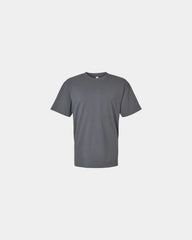 Custom sueded cotton unisex tee relaxed fit - Sueded Asphalt