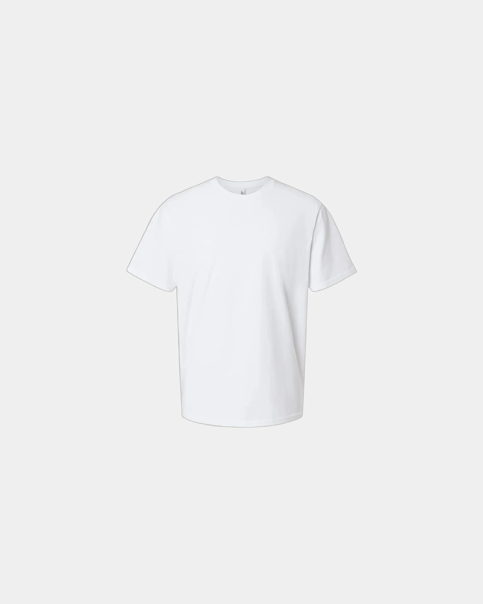 Custom sueded cotton unisex tee relaxed fit - Sueded White