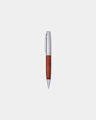 Custom wood twist mechanical pencil with chrome accents - 2