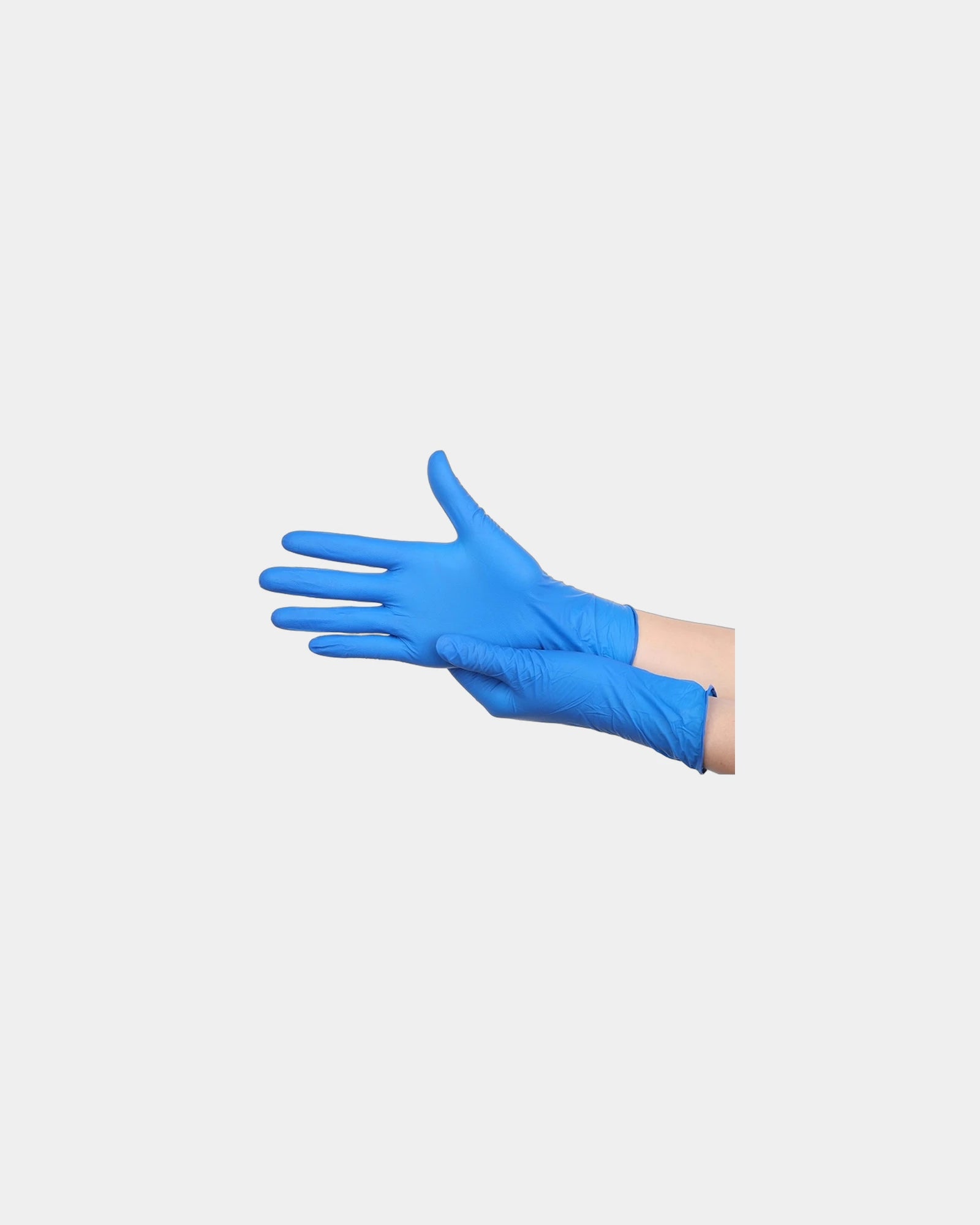 Custom powder-free nitrile gloves box of 100 - Blue