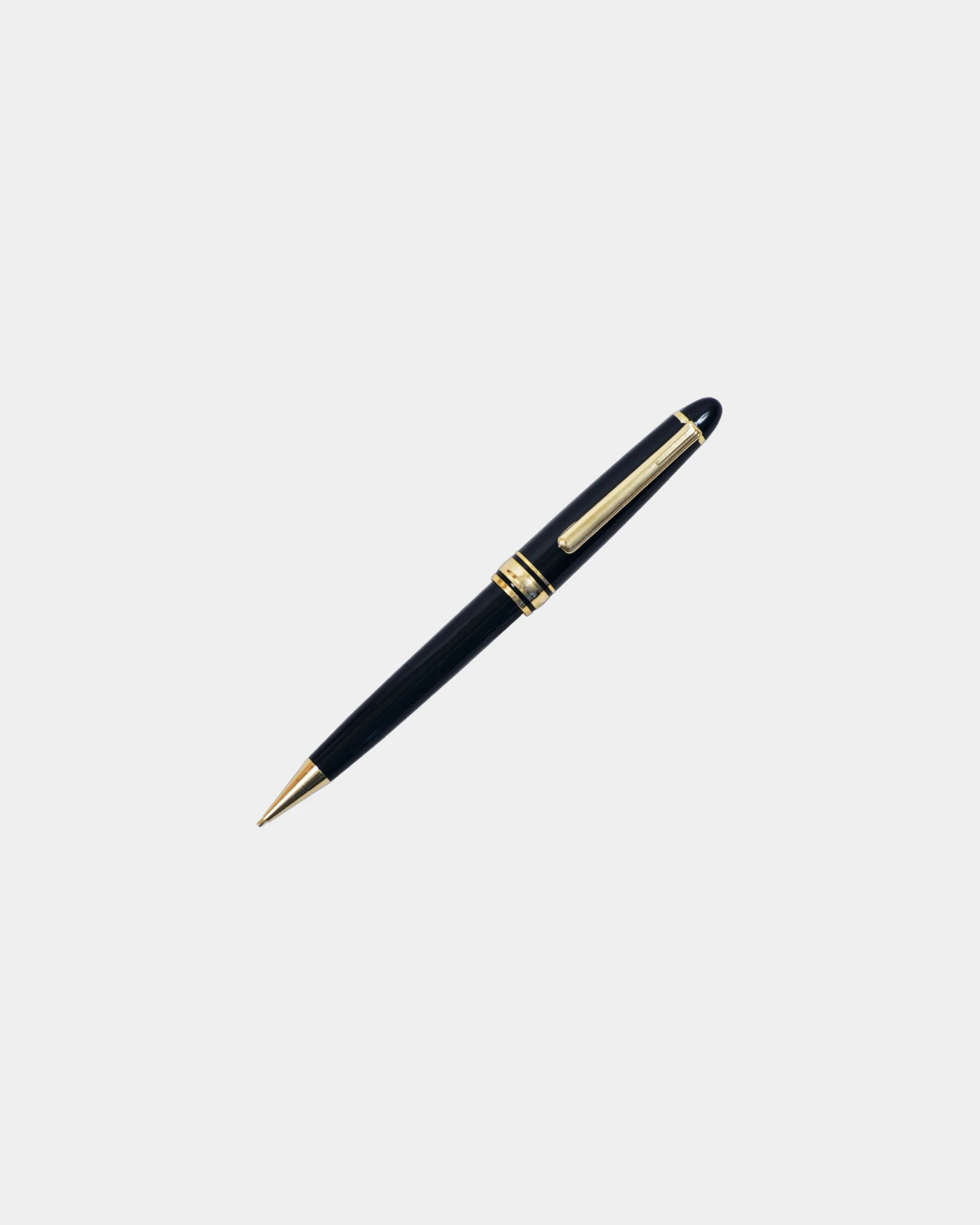 Custom executive pen and pencil set with gold trim - Black
