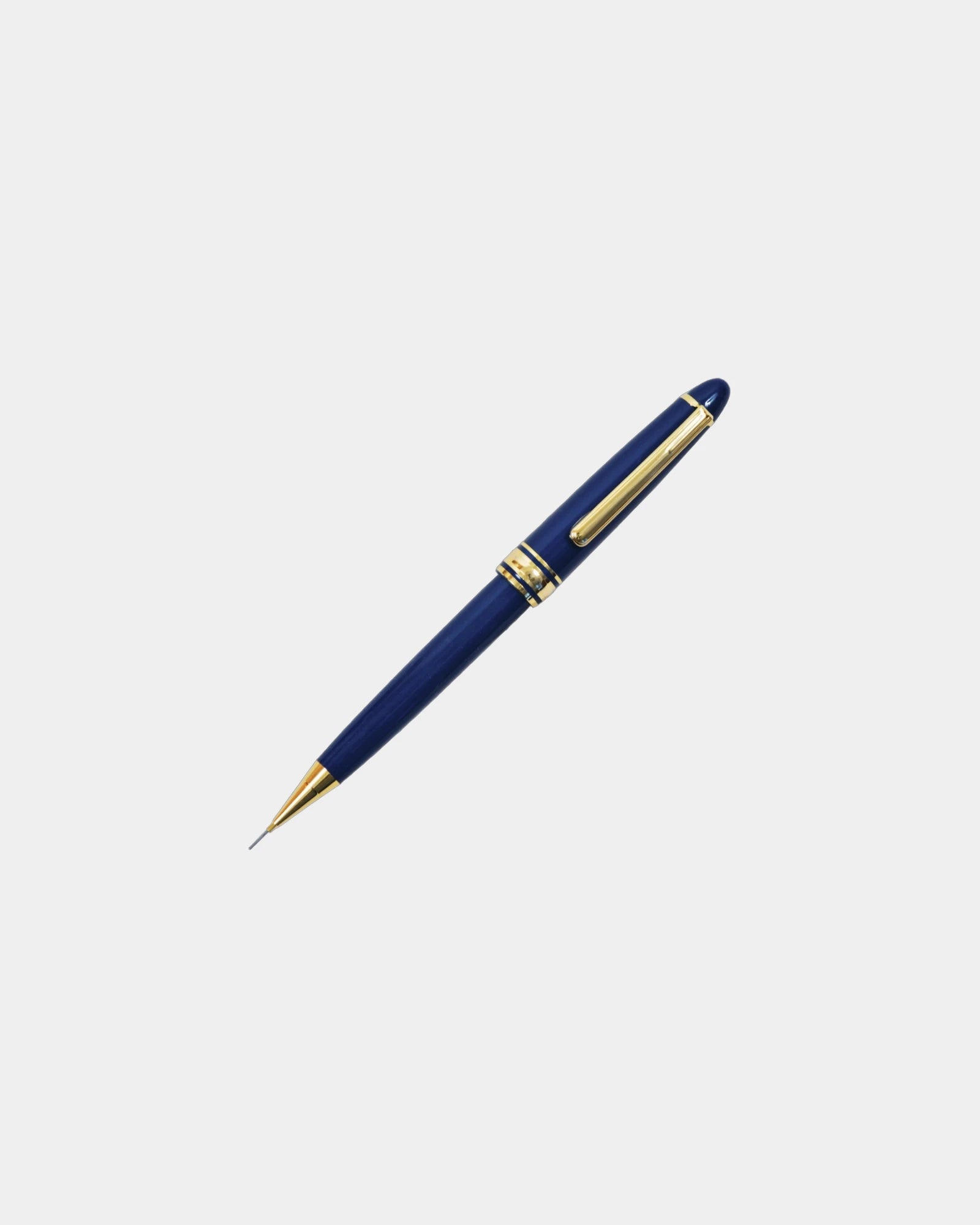 Custom executive pen and pencil set with gold trim - Blue