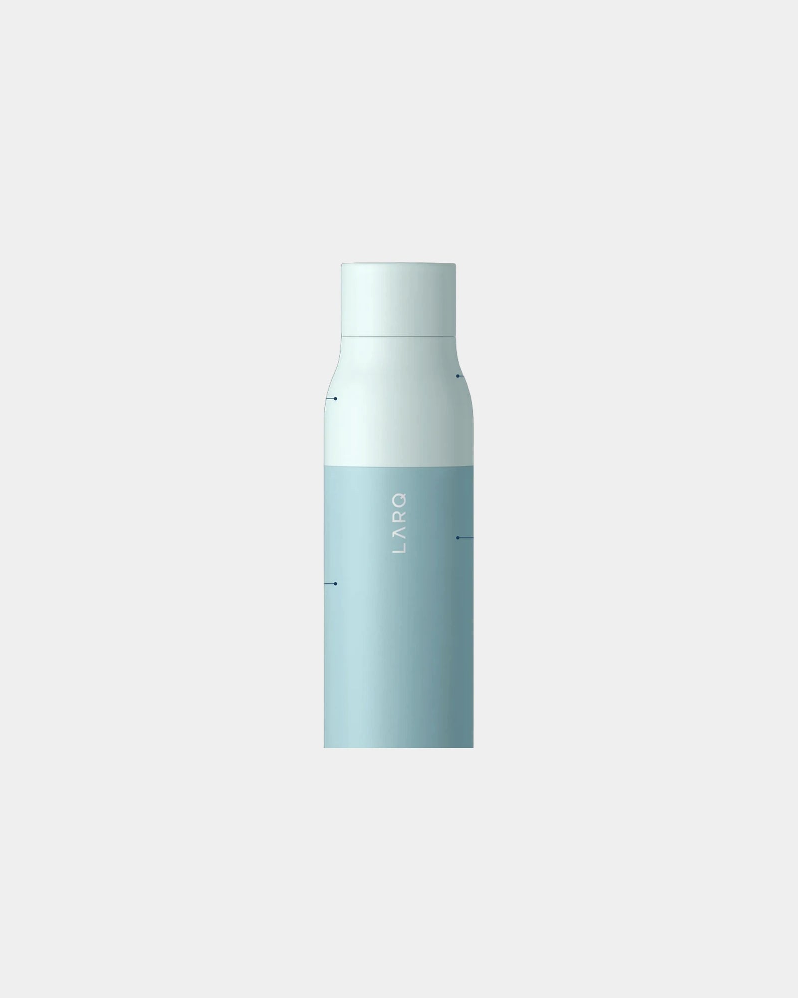 Custom insulated stainless steel LARQ Twist Top Bottle 25 oz - Seaside Mint