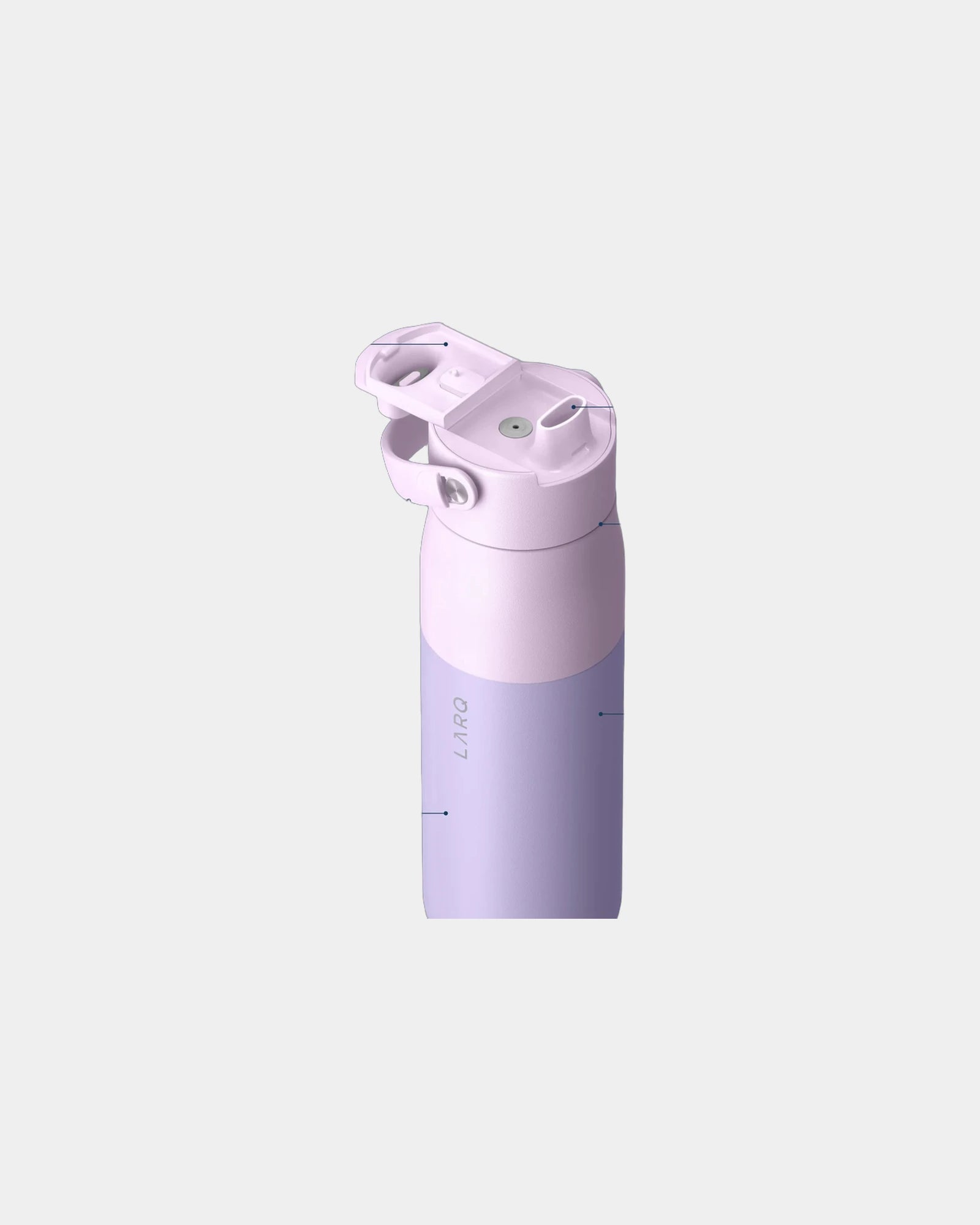 Custom insulated LARQ Swig Top 34-oz water bottle - Luberon Lavender