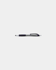 Custom ABS plastic stylus pen with bold 1.2mm tip - Purple/Blue Ink