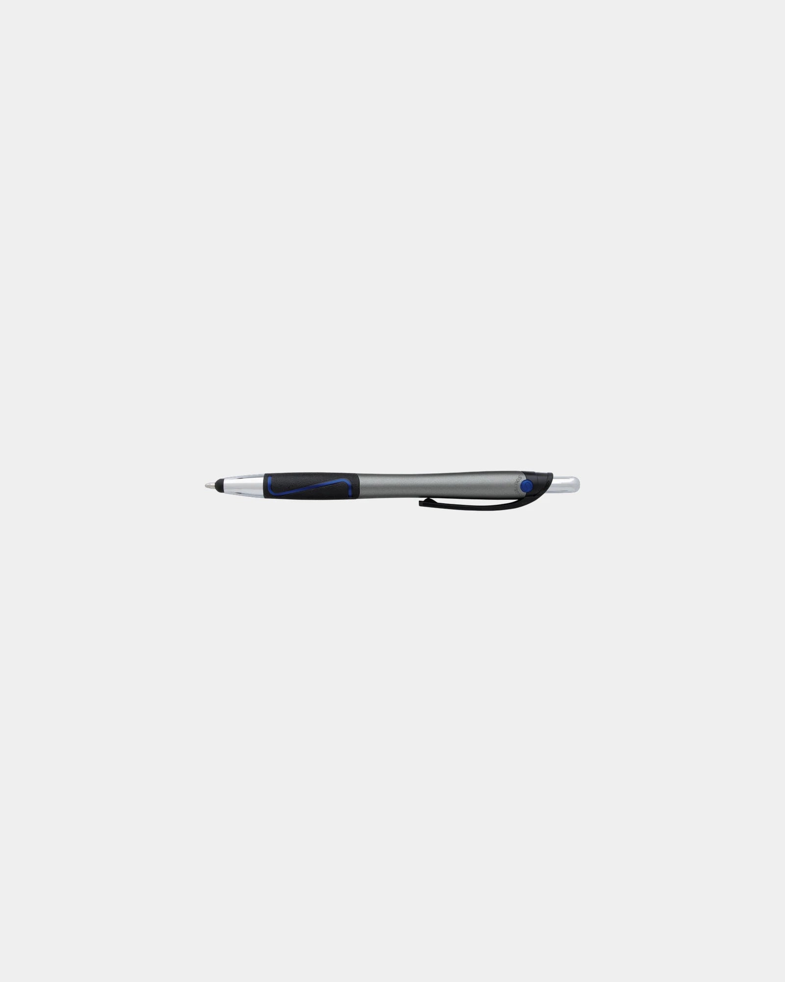 Custom ABS plastic stylus pen with bold 1.2mm tip - Blue/Blue Ink