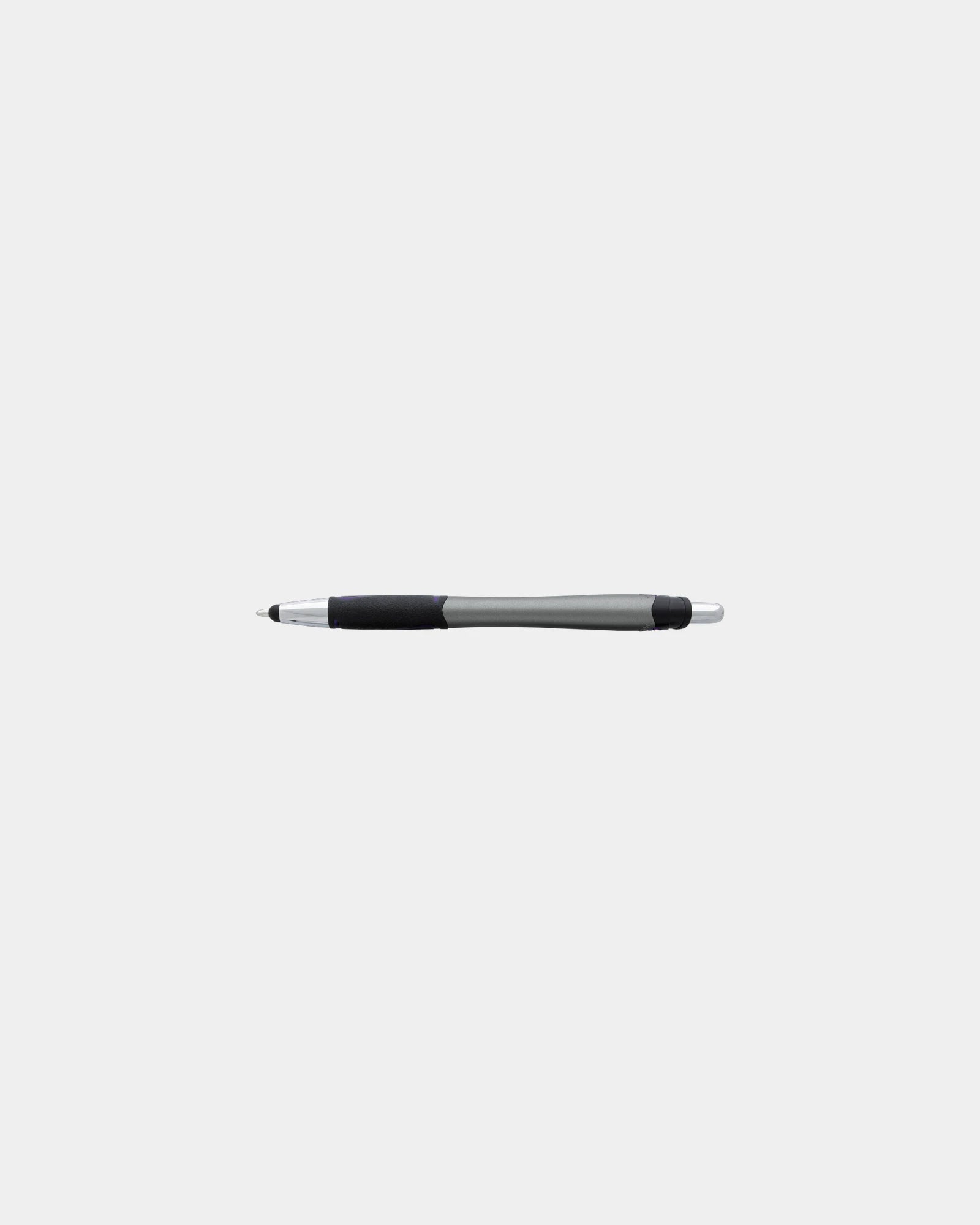 Custom ABS plastic stylus pen with bold 1.2mm tip - Purple/Black Ink