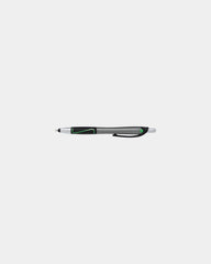 Custom ABS plastic stylus pen with bold 1.2mm tip - Lime/Blue Ink