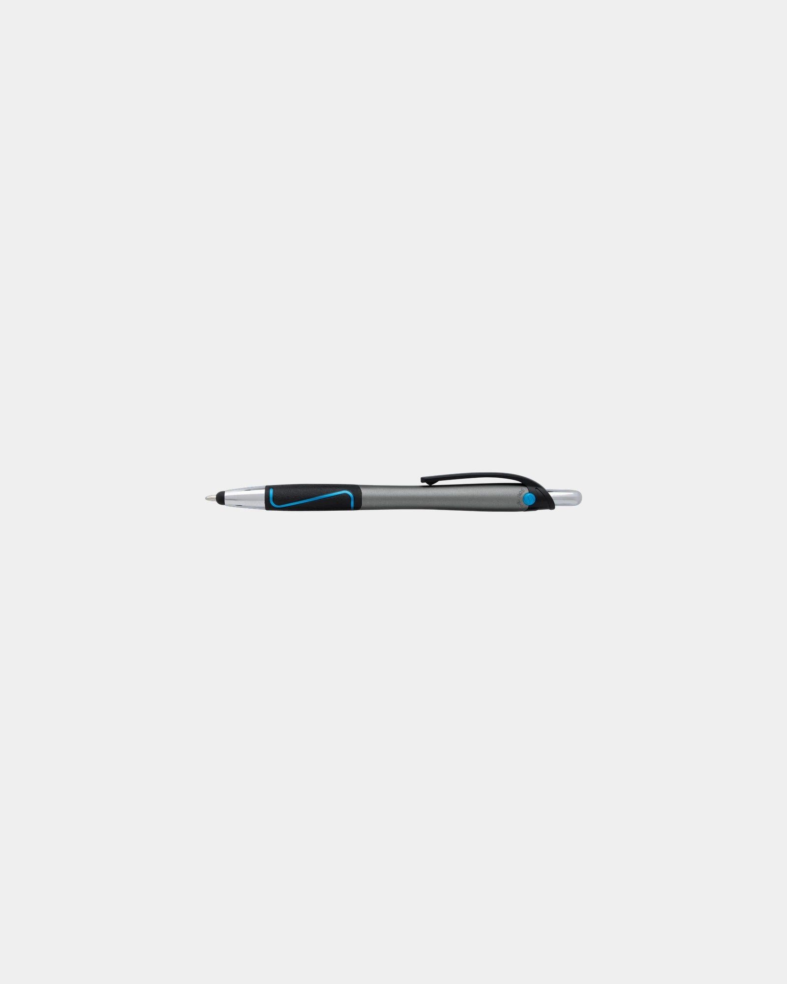Custom ABS plastic stylus pen with bold 1.2mm tip - Turquoise/Blue Ink