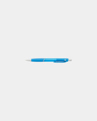 Custom translucent ballpoint pen with rubber grip - Turquoise