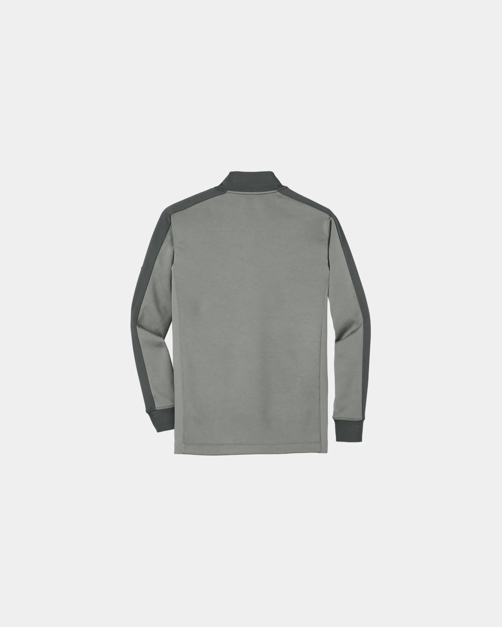 Custom 8.3-oz polyester 1/2-zip cover-up Nike Dri-FIT - Athletic Grey Heather/ Dark Grey