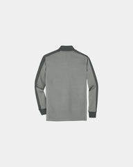 Custom 8.3-oz polyester 1/2-zip cover-up Nike Dri-FIT - Athletic Grey Heather/ Dark Grey
