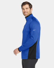 Custom 8.3-oz polyester 1/2-zip cover-up Nike Dri-FIT - Game Royal/ Black/ White