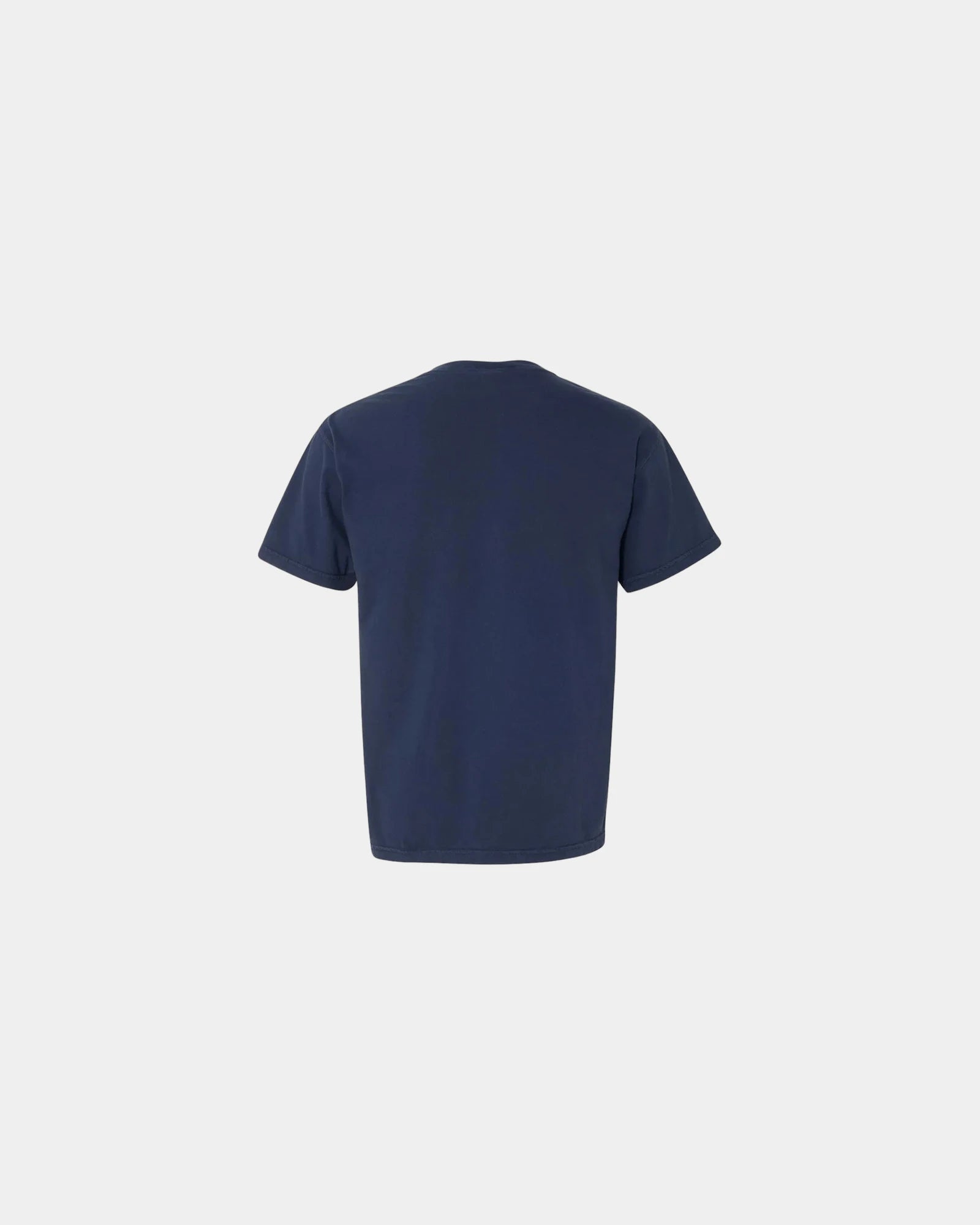 Custom cotton pocket t-shirt with heavyweight fabric - True Navy