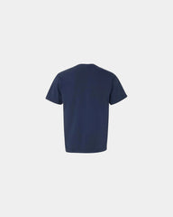 Custom cotton pocket t-shirt with heavyweight fabric - True Navy