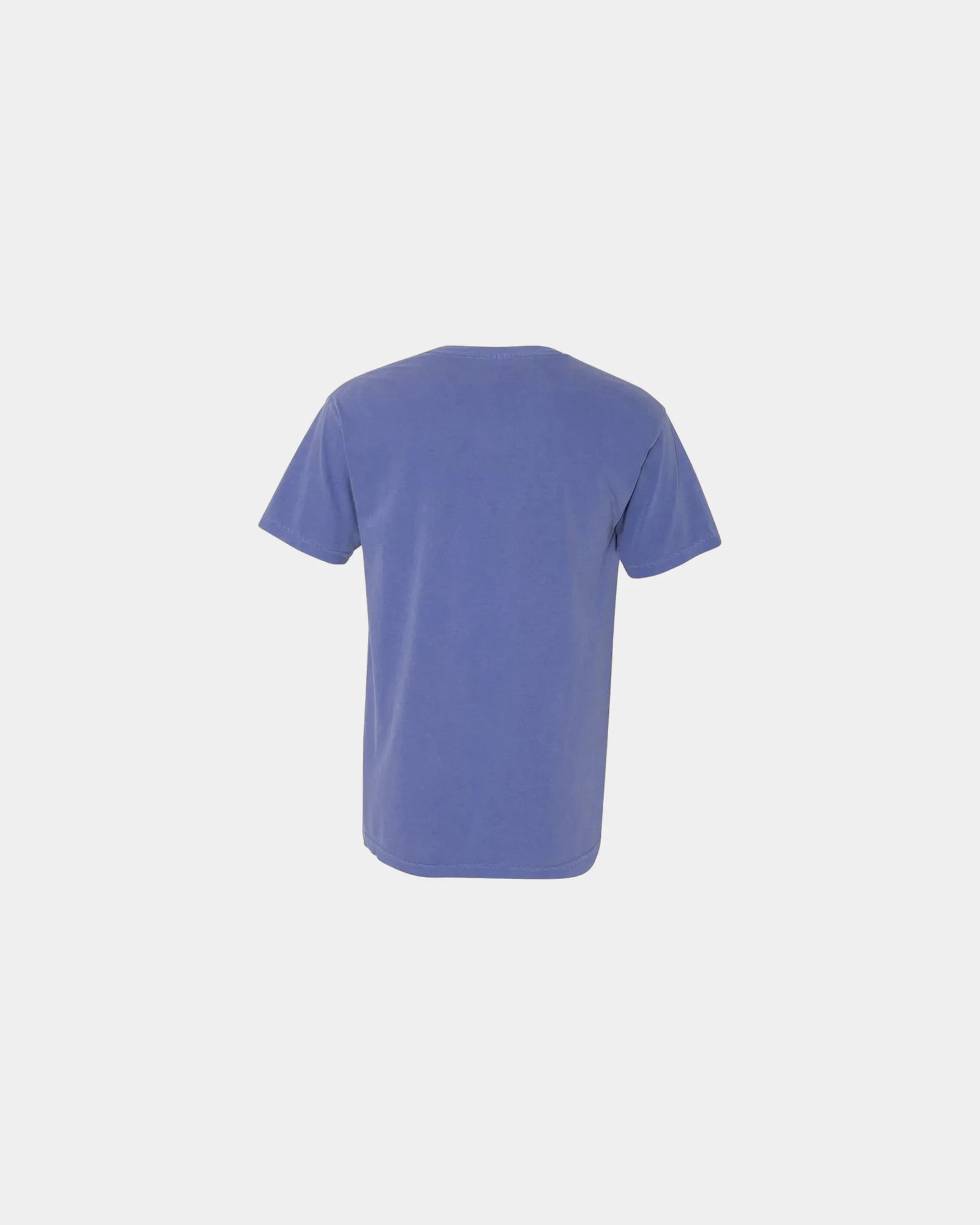 Custom cotton pocket t-shirt with heavyweight fabric - Periwinkle