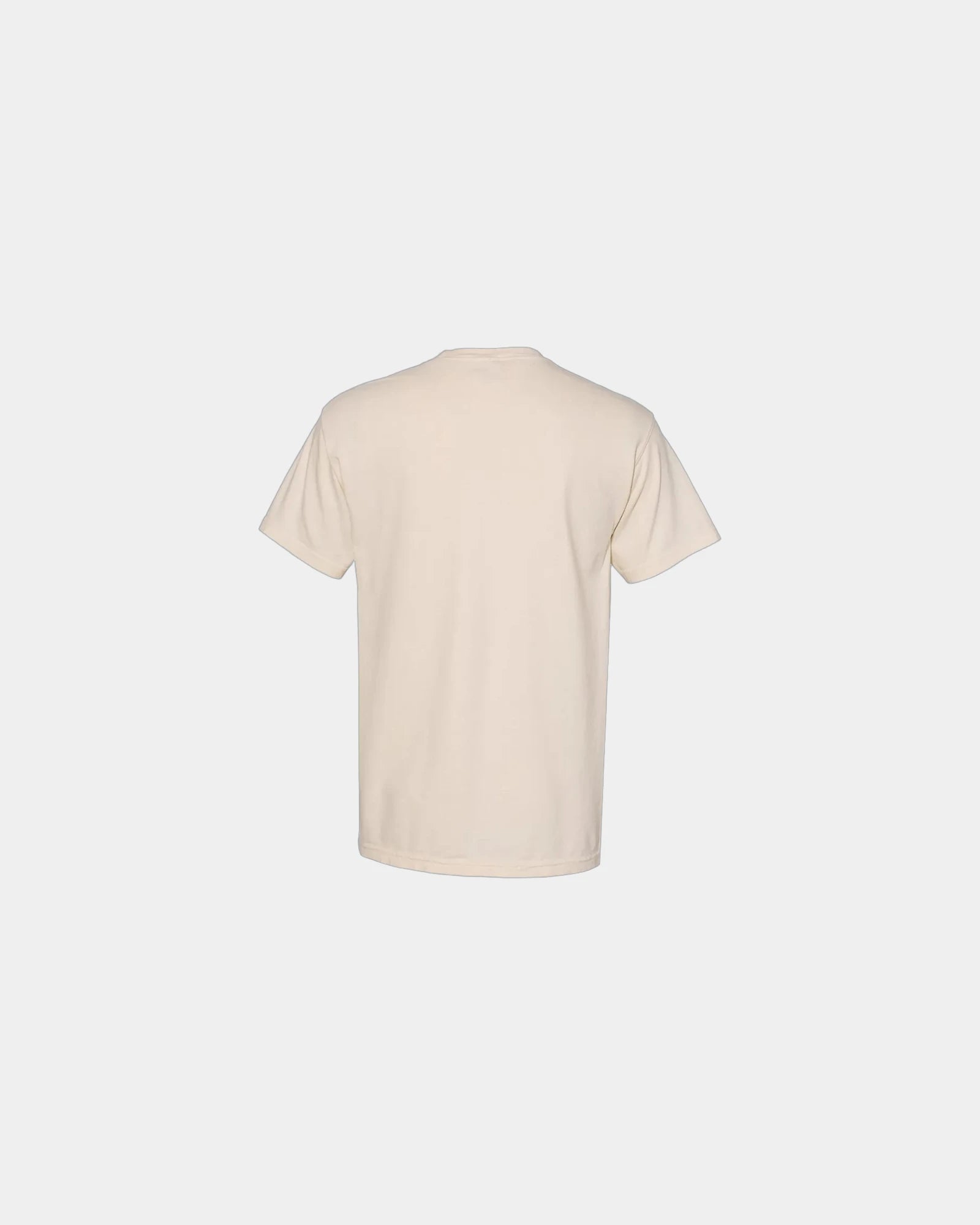Custom cotton pocket t-shirt with heavyweight fabric - Ivory