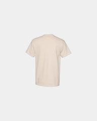 Custom cotton pocket t-shirt with heavyweight fabric - Ivory