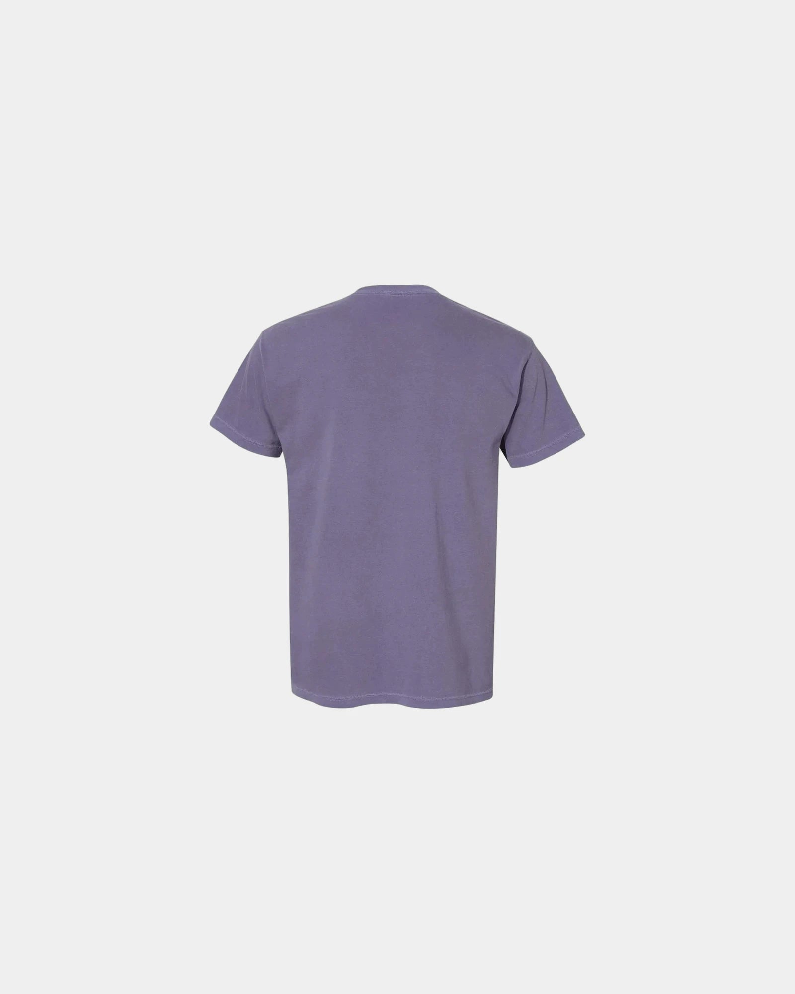Custom cotton pocket t-shirt with heavyweight fabric - Grape