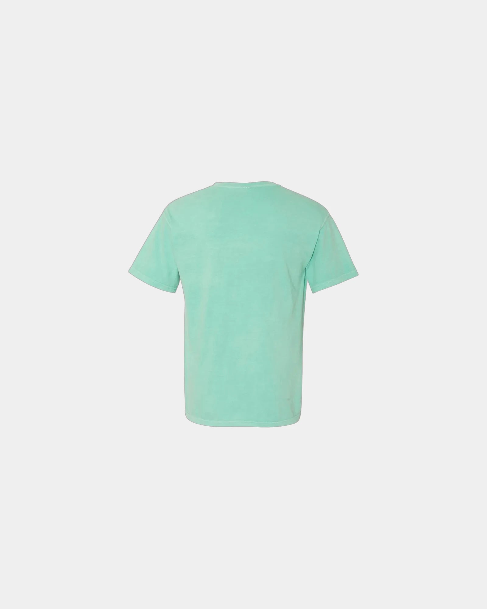 Custom cotton pocket t-shirt with heavyweight fabric - Chalky Mint